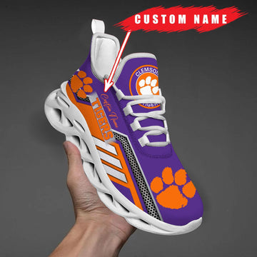Clemson Tigers Max Soul Shoes Sneakers For Men And Women