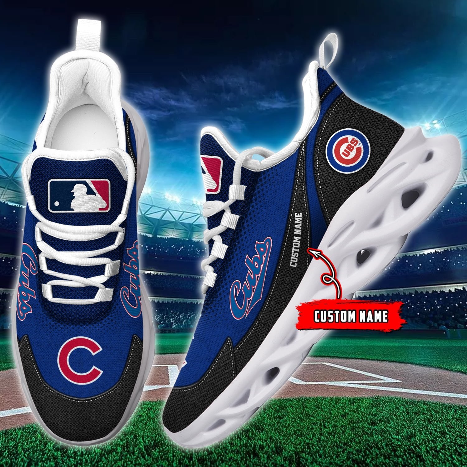 Chicago Cubs Max Soul Shoes Sneakers For Men And Women
