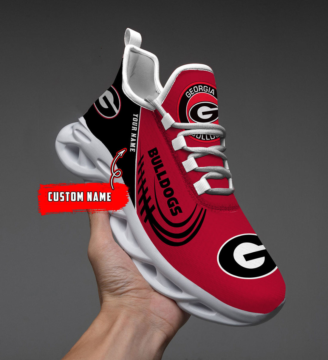 Georgia Bulldogs Max Soul Shoes Sneakers For Men And Women