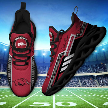 Arkansas Razorbacks Max Soul Shoes Sneakers For Men And Women
