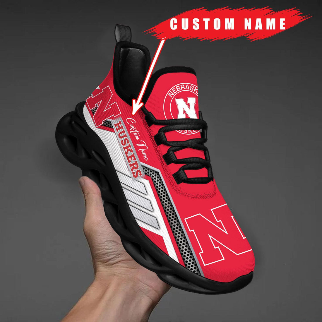 Nebraska Cornhuskers Max Soul Shoes Sneakers For Men And Women