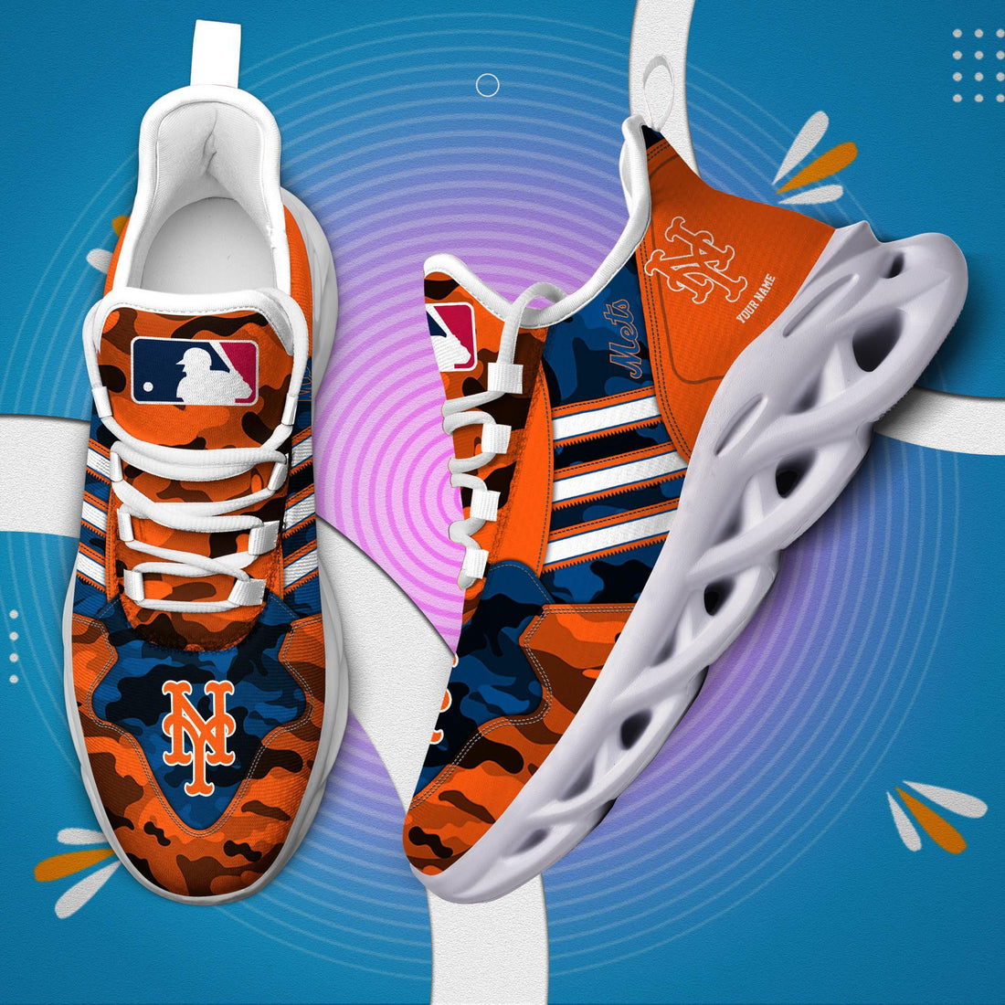 New York Mets Max Soul Shoes Sneakers For Men And Women