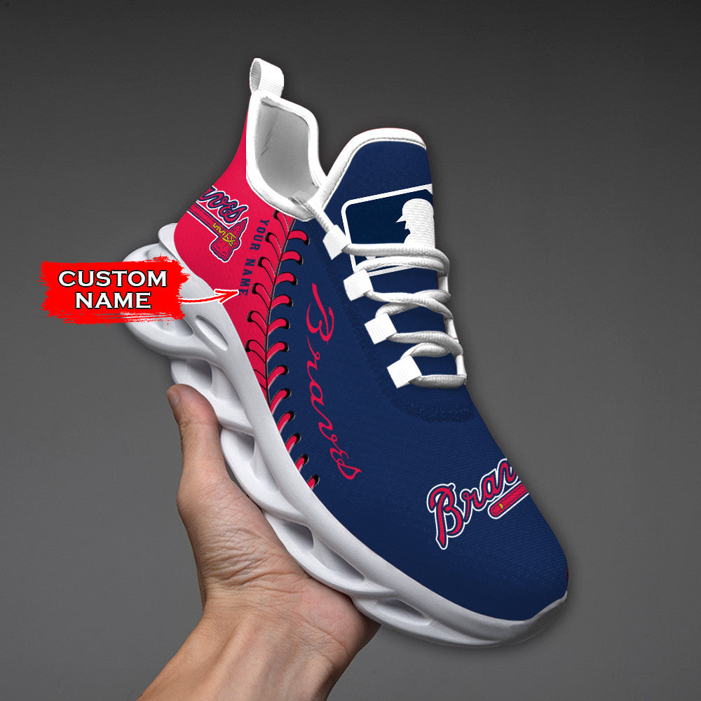 Atlanta Braves Max Soul Shoes Sneakers For Men And Women
