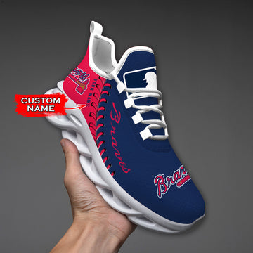Atlanta Braves Max Soul Shoes Sneakers For Men And Women