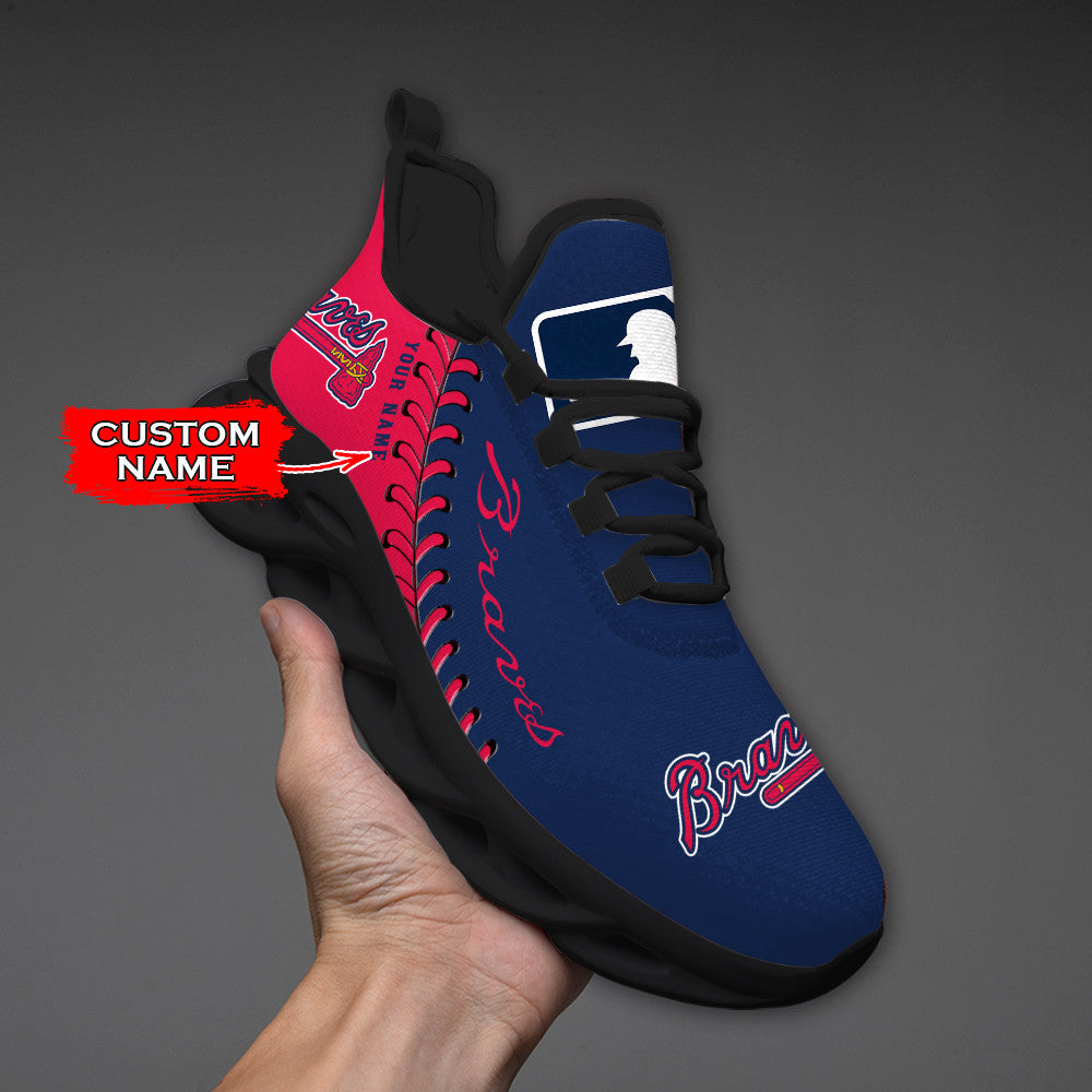Atlanta Braves Max Soul Shoes Sneakers For Men And Women