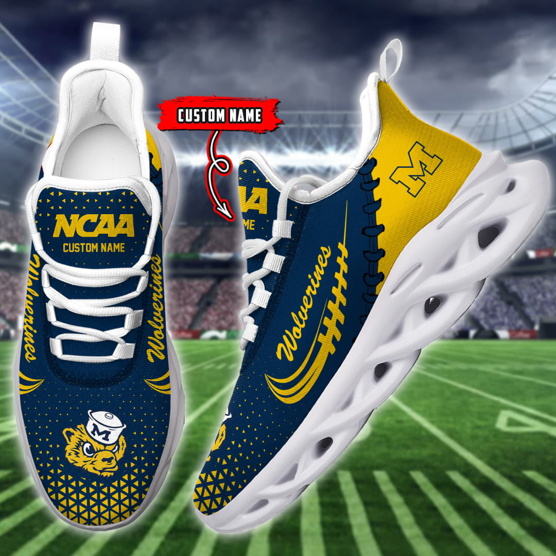 Michigan Wolverines Max Soul Shoes Sneakers For Men And Women