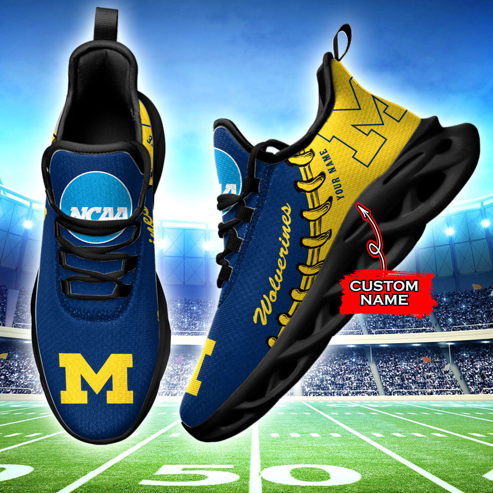 Michigan Wolverines Max Soul Shoes Sneakers For Men And Women