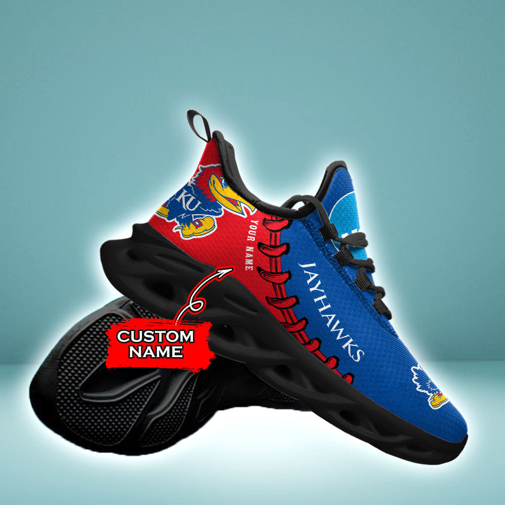 Kansas Jayhawks Max Soul Shoes Sneakers For Men And Women