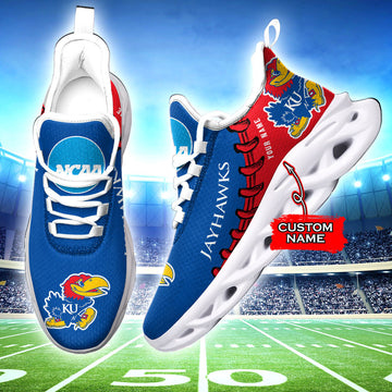 Kansas Jayhawks Max Soul Shoes Sneakers For Men And Women