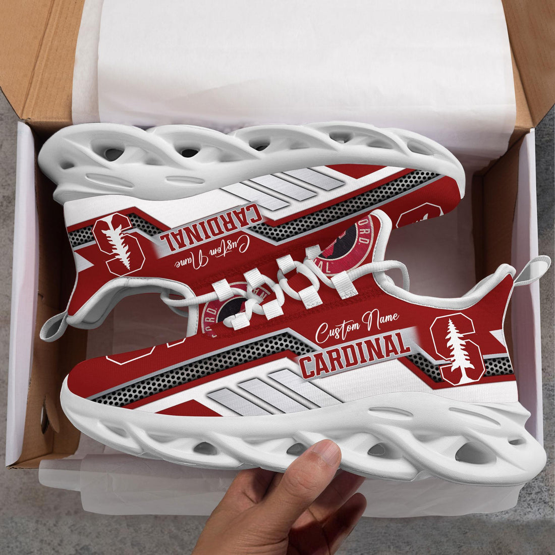 Stanford Cardinal Max Soul Shoes Sneakers For Men And Women