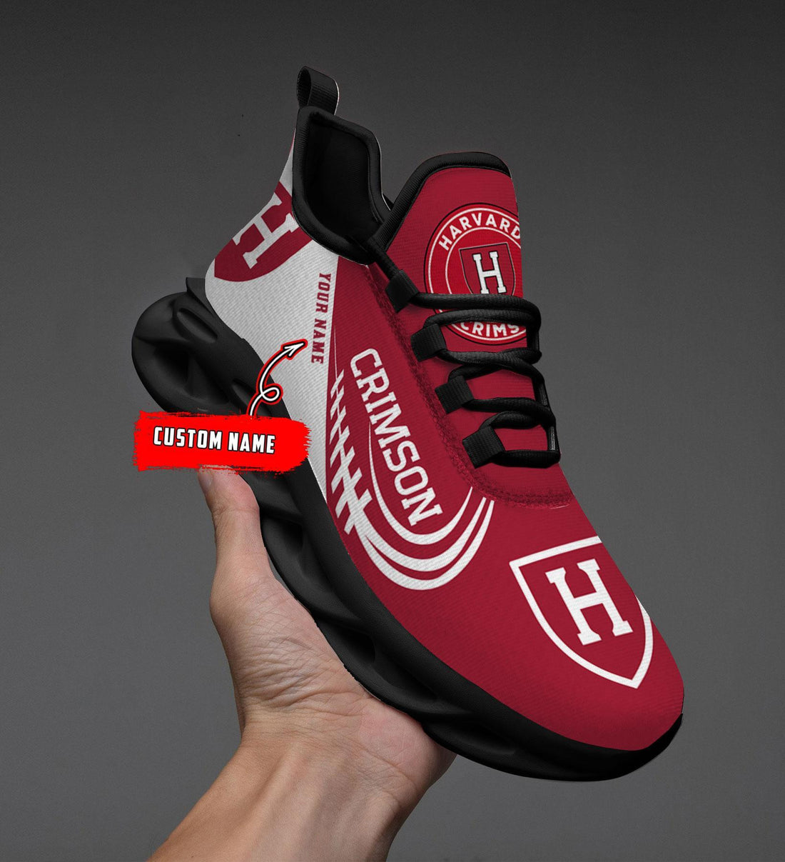 Harvard Crimson Max Soul Shoes Sneakers For Men And Women
