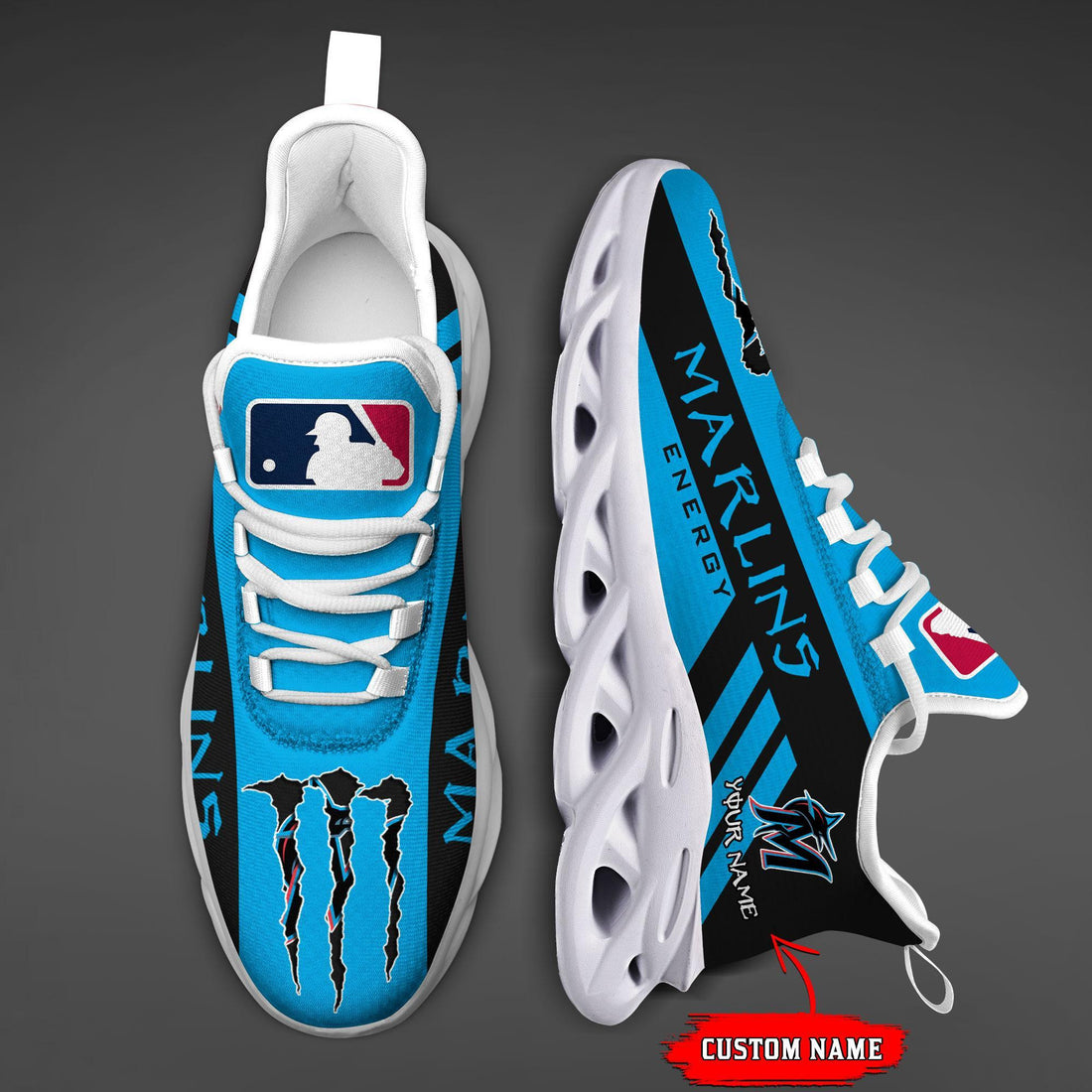 Miami Marlins Max Soul Shoes Sneakers For Men And Women