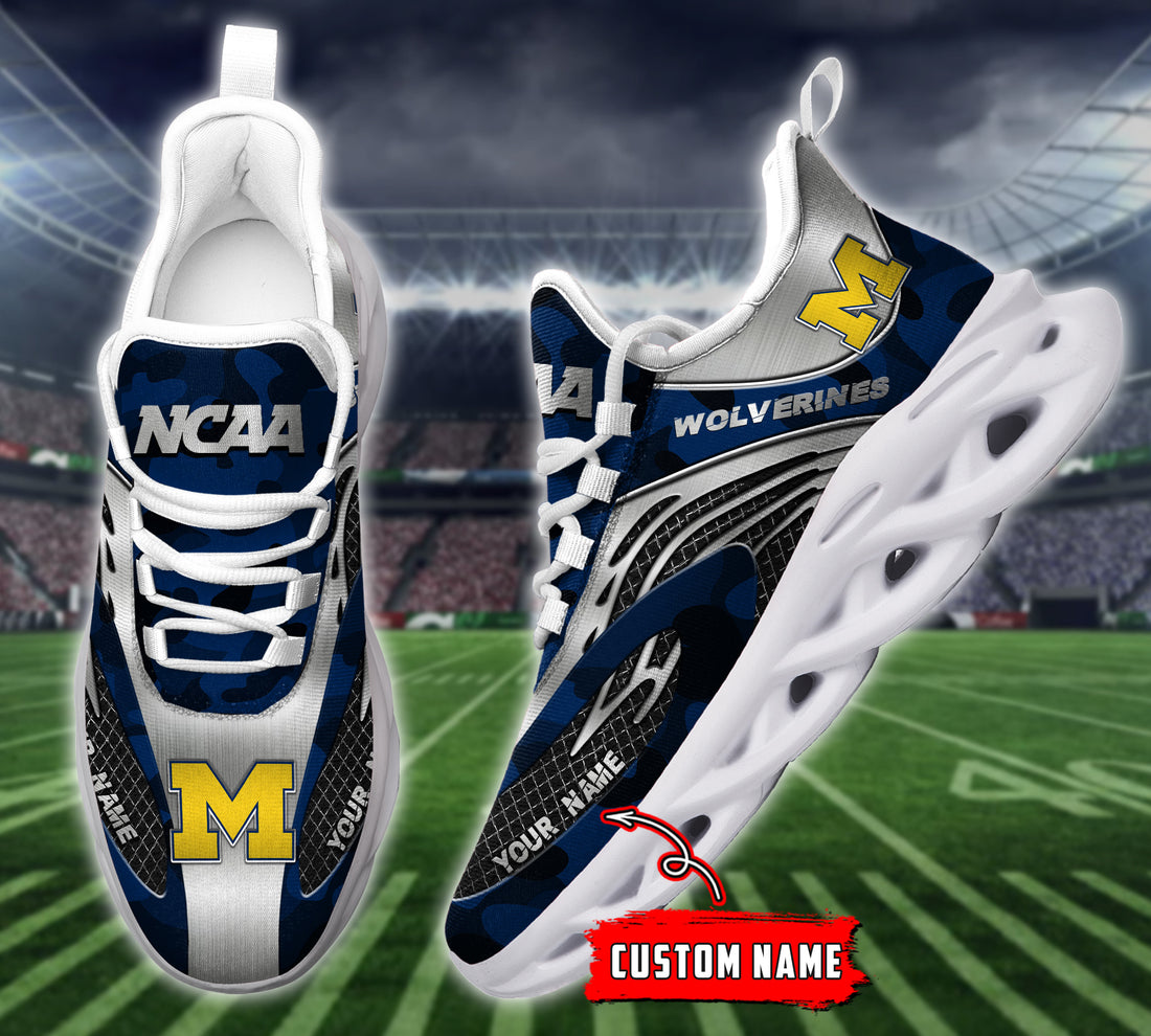 Michigan Wolverines Max Soul Shoes Sneakers For Men And Women