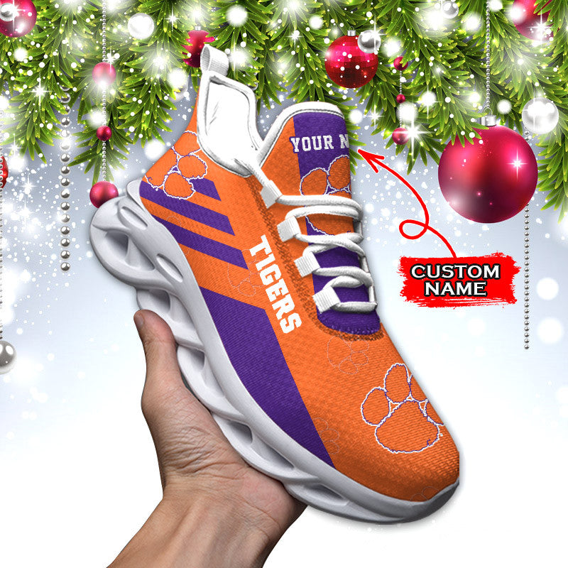 Clemson Tigers Max Soul Shoes Sneakers For Men And Women