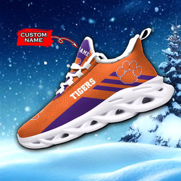 Clemson Tigers Max Soul Shoes Sneakers For Men And Women