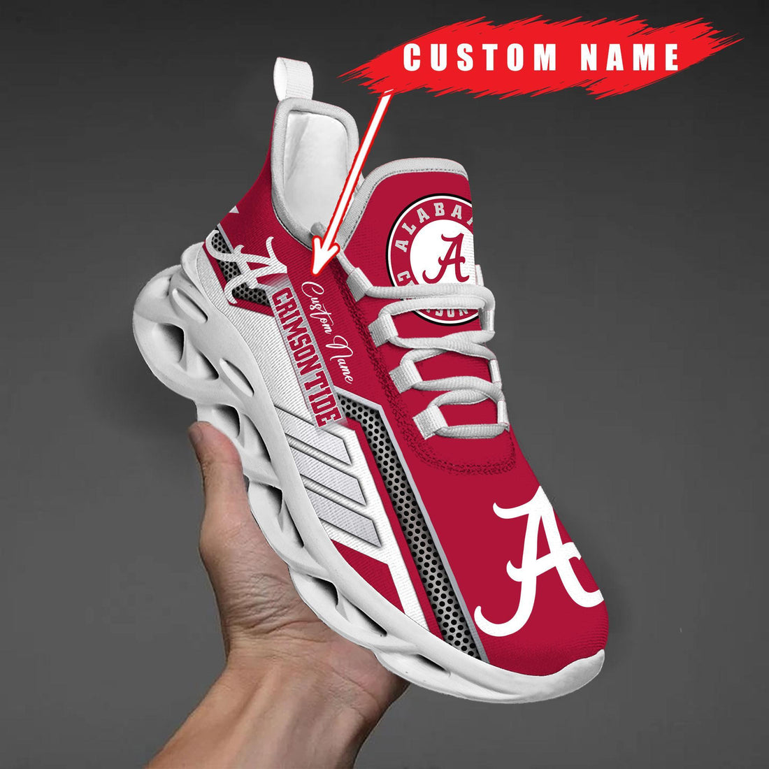 Alabama Crimson Tide Max Soul Shoes Sneakers For Men And Women