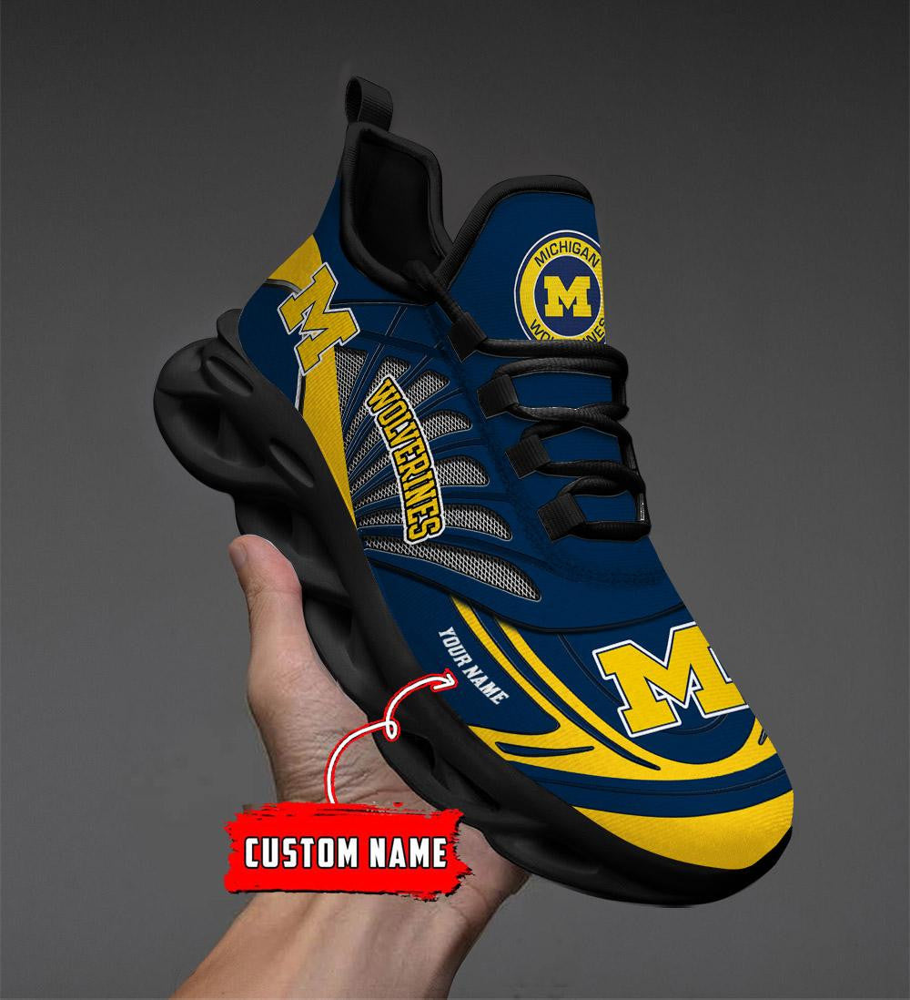 Michigan Wolverines Max Soul Shoes Sneakers For Men And Women