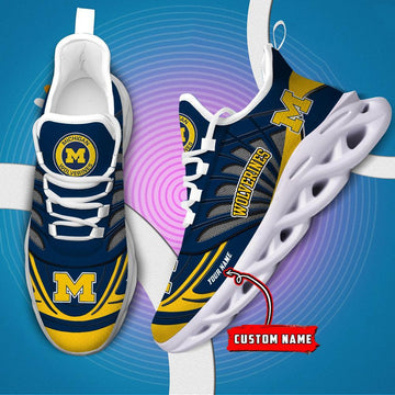 Michigan Wolverines Max Soul Shoes Sneakers For Men And Women