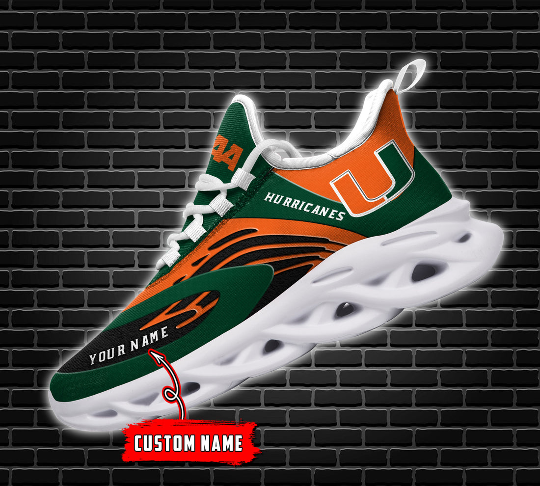 Miami Hurricanes Max Soul Shoes Sneakers For Men And Women