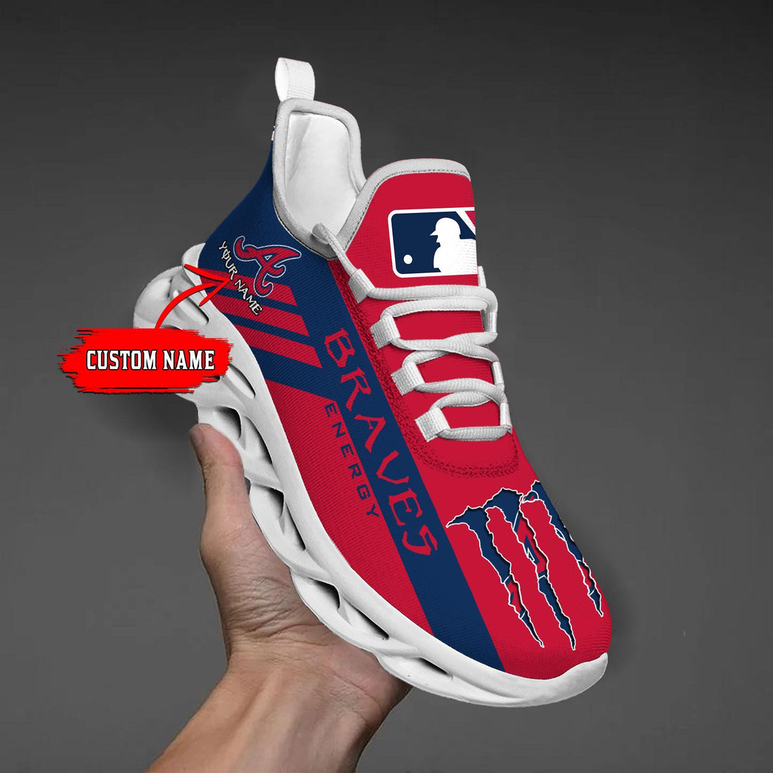 Atlanta Braves Max Soul Shoes Sneakers For Men And Women