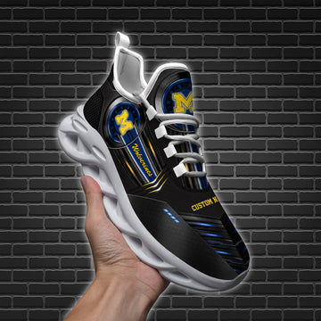 Michigan Wolverines Max Soul Shoes Sneakers For Men And Women