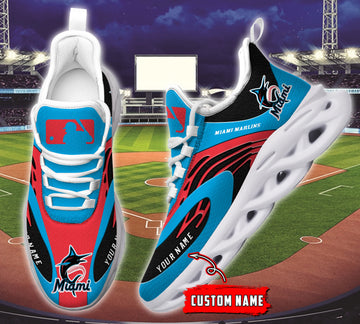 Miami Marlins Max Soul Shoes Sneakers For Men And Women
