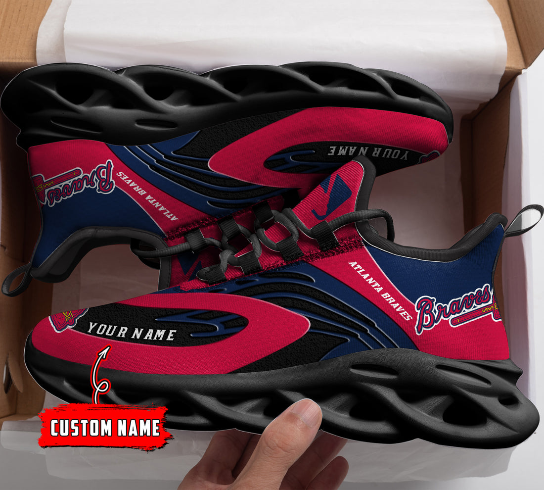 Atlanta Braves Max Soul Shoes Sneakers For Men And Women