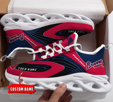Atlanta Braves Max Soul Shoes Sneakers For Men And Women