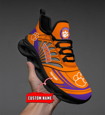 Clemson Tigers Max Soul Shoes Sneakers For Men And Women