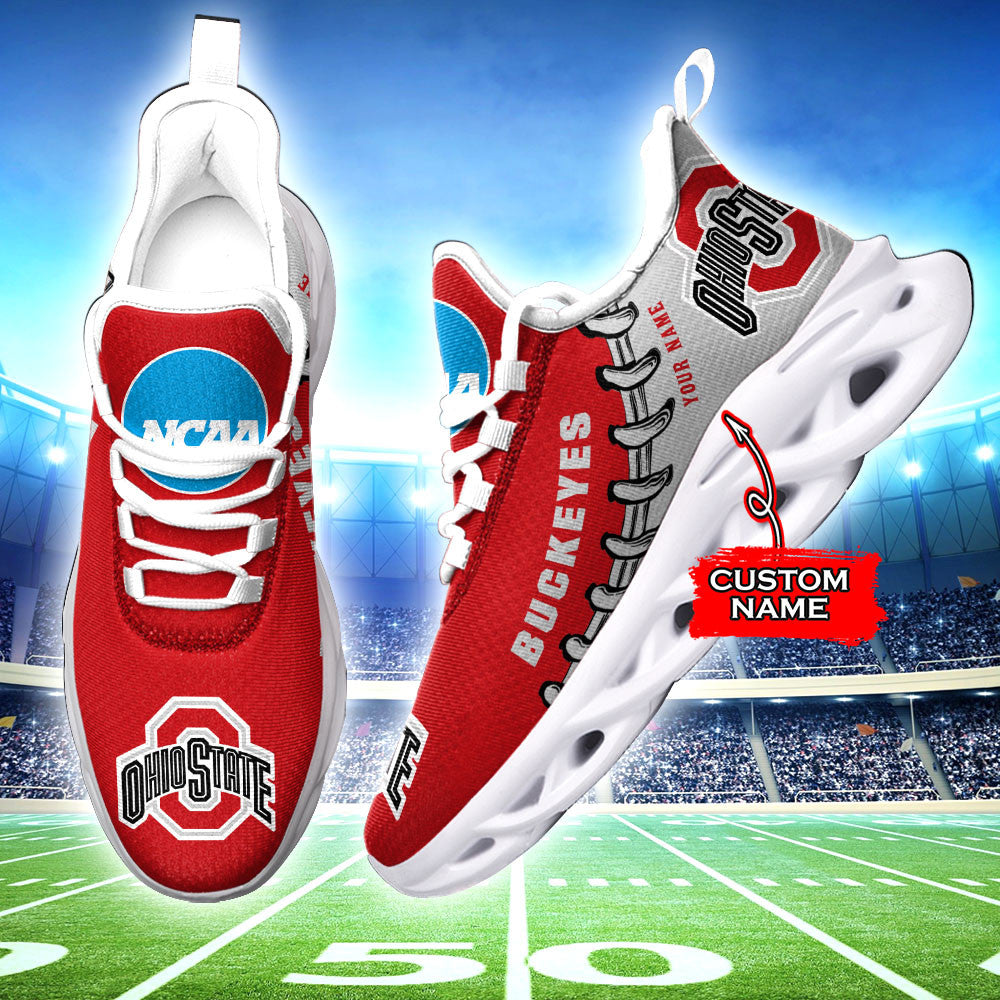 Ohio State Buckeyes Max Soul Shoes Sneakers For Men And Women