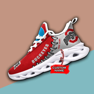 Ohio State Buckeyes Max Soul Shoes Sneakers For Men And Women