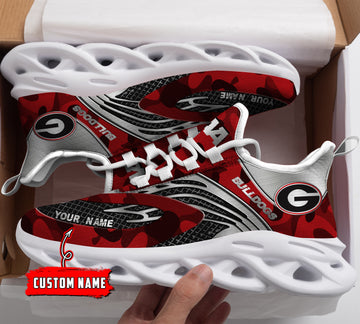 Georgia Bulldogs Max Soul Shoes Sneakers For Men And Women