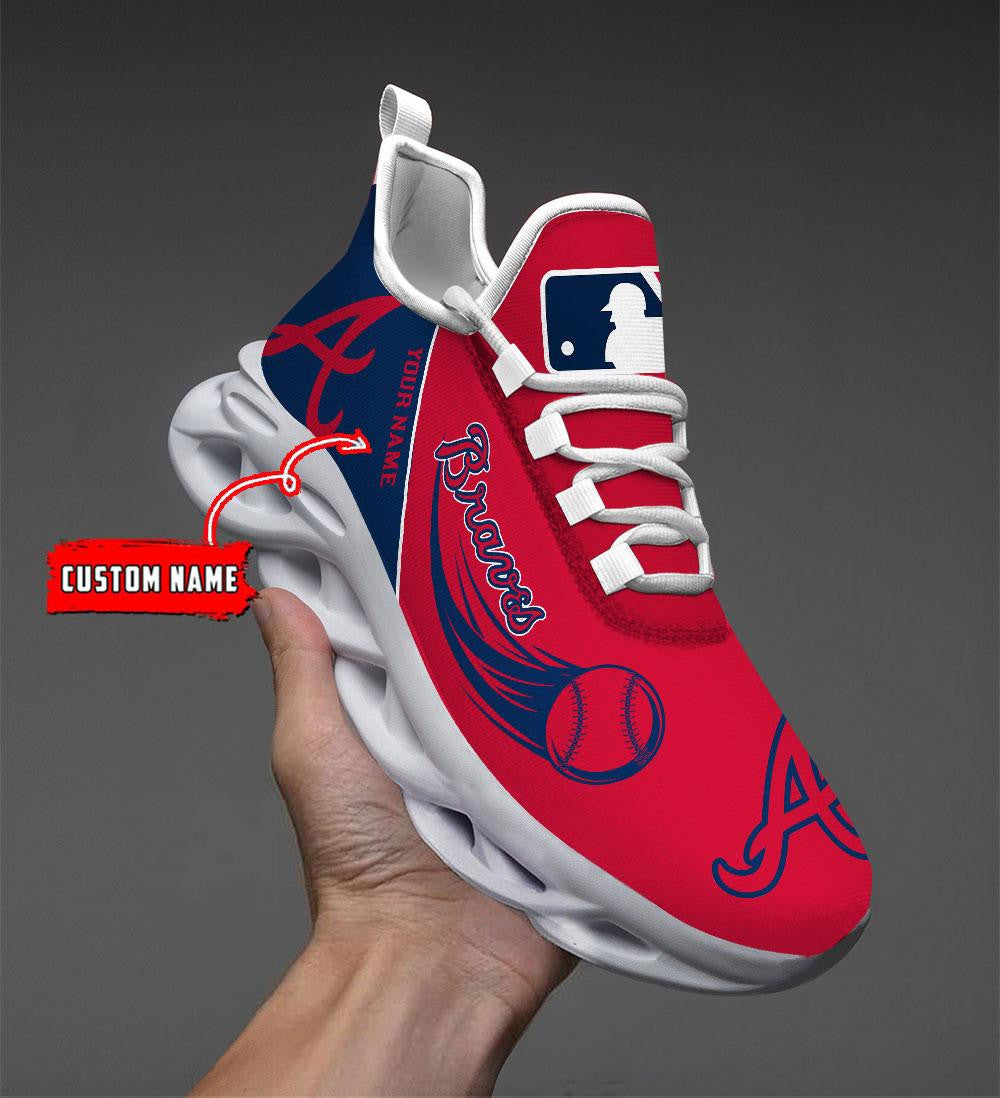 Atlanta Braves Max Soul Shoes Sneakers For Men And Women
