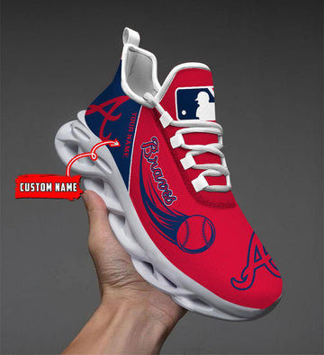 Atlanta Braves Max Soul Shoes Sneakers For Men And Women