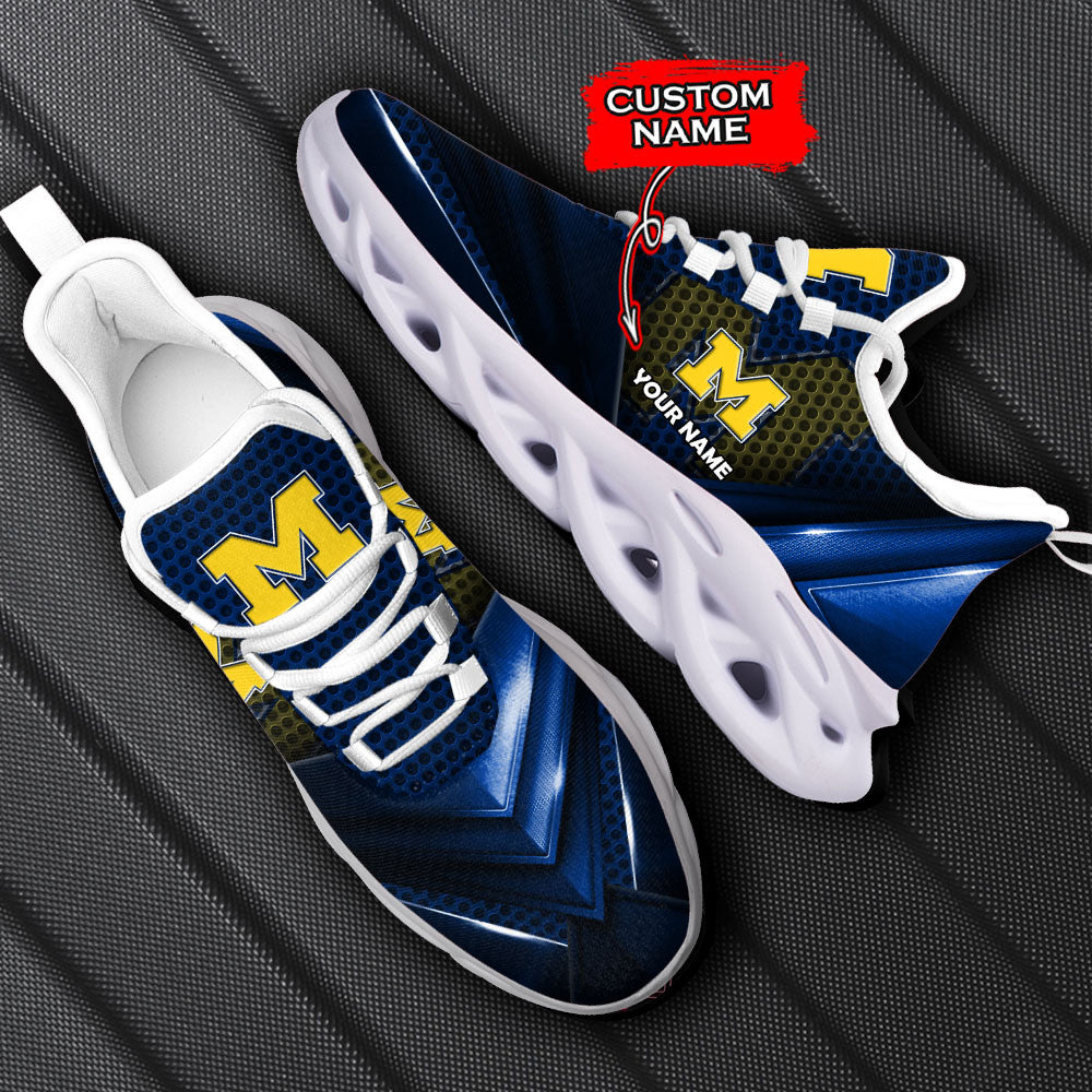 Michigan Wolverines Max Soul Shoes Sneakers For Men And Women