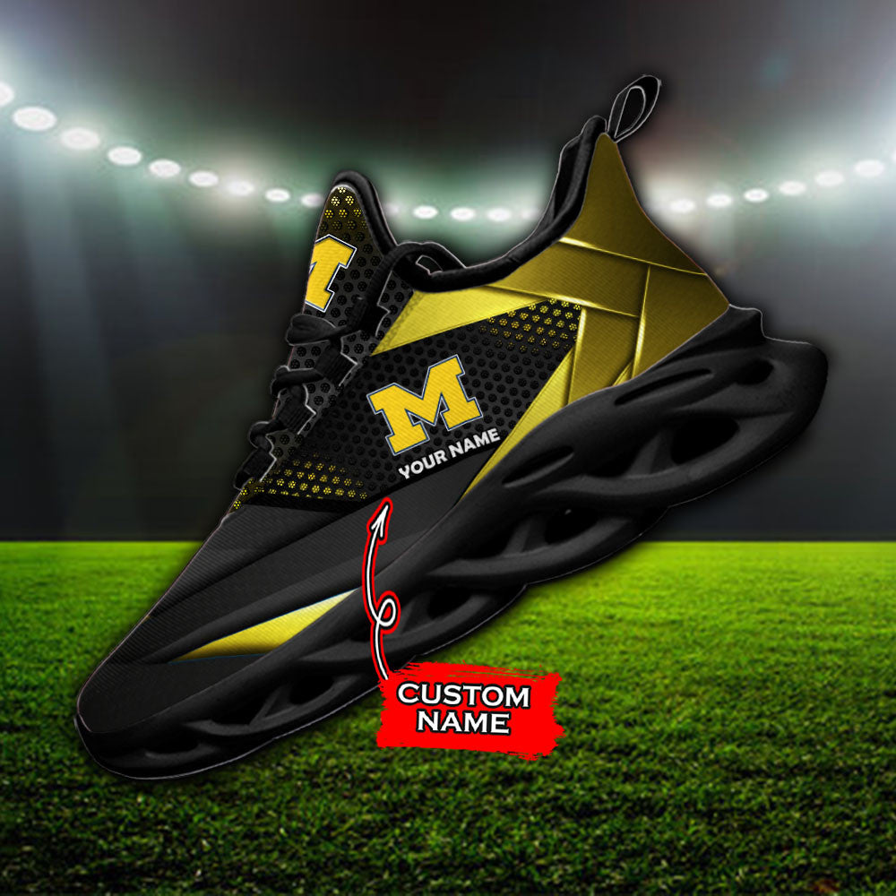 Michigan Wolverines Max Soul Shoes Sneakers For Men And Women