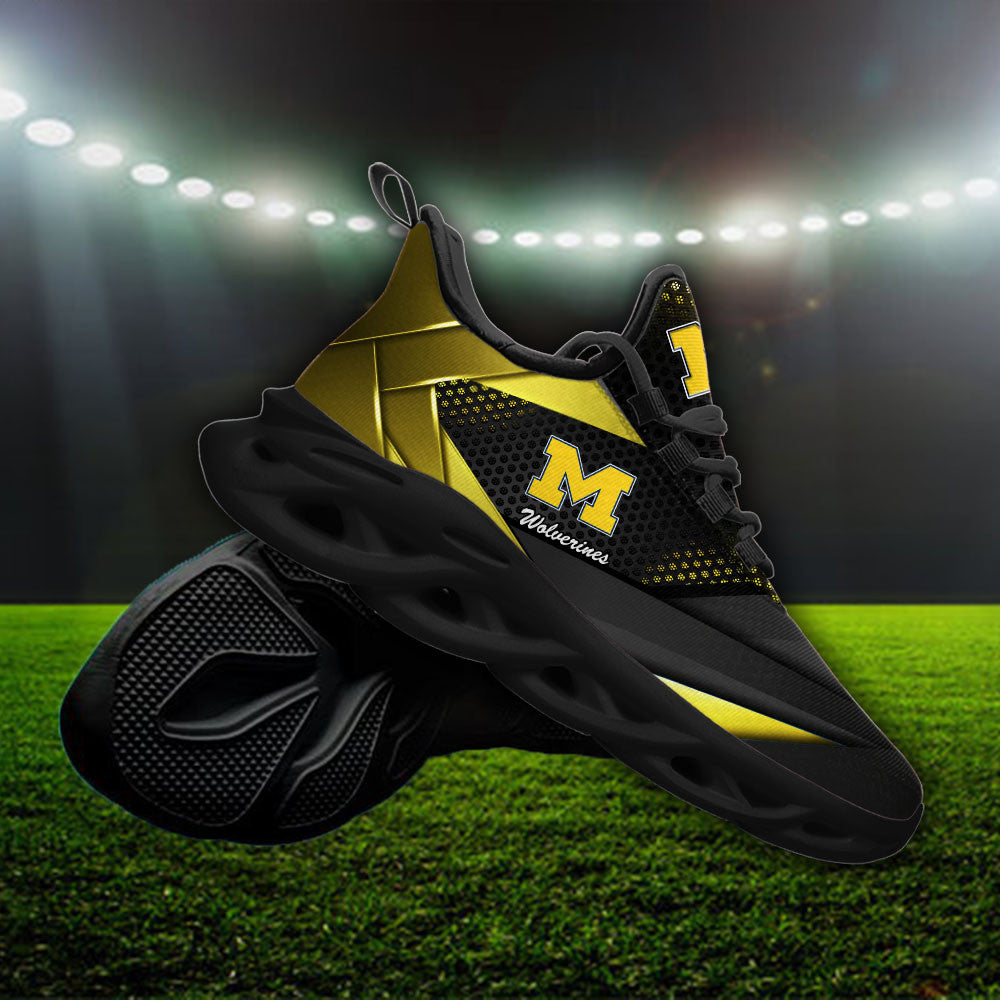 Michigan Wolverines Max Soul Shoes Sneakers For Men And Women