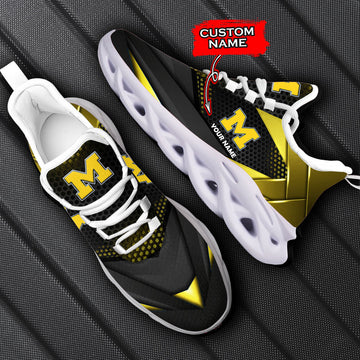 Michigan Wolverines Max Soul Shoes Sneakers For Men And Women