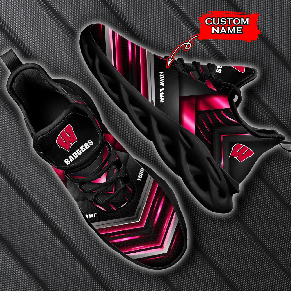Wisconsin Badgers Max Soul Shoes Sneakers For Men And Women