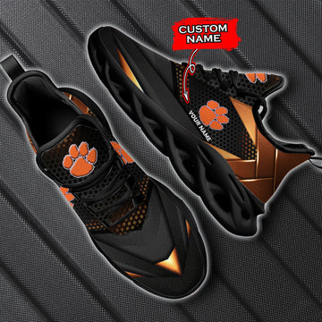 Clemson Tigers Max Soul Shoes Sneakers For Men And Women