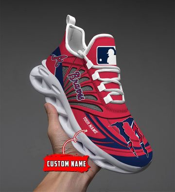 Atlanta Braves Max Soul Shoes Sneakers For Men And Women