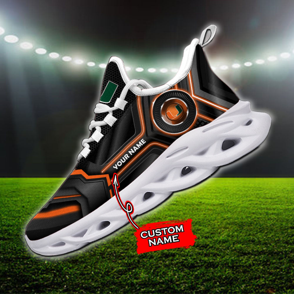 Miami Hurricanes Max Soul Shoes Sneakers For Men And Women