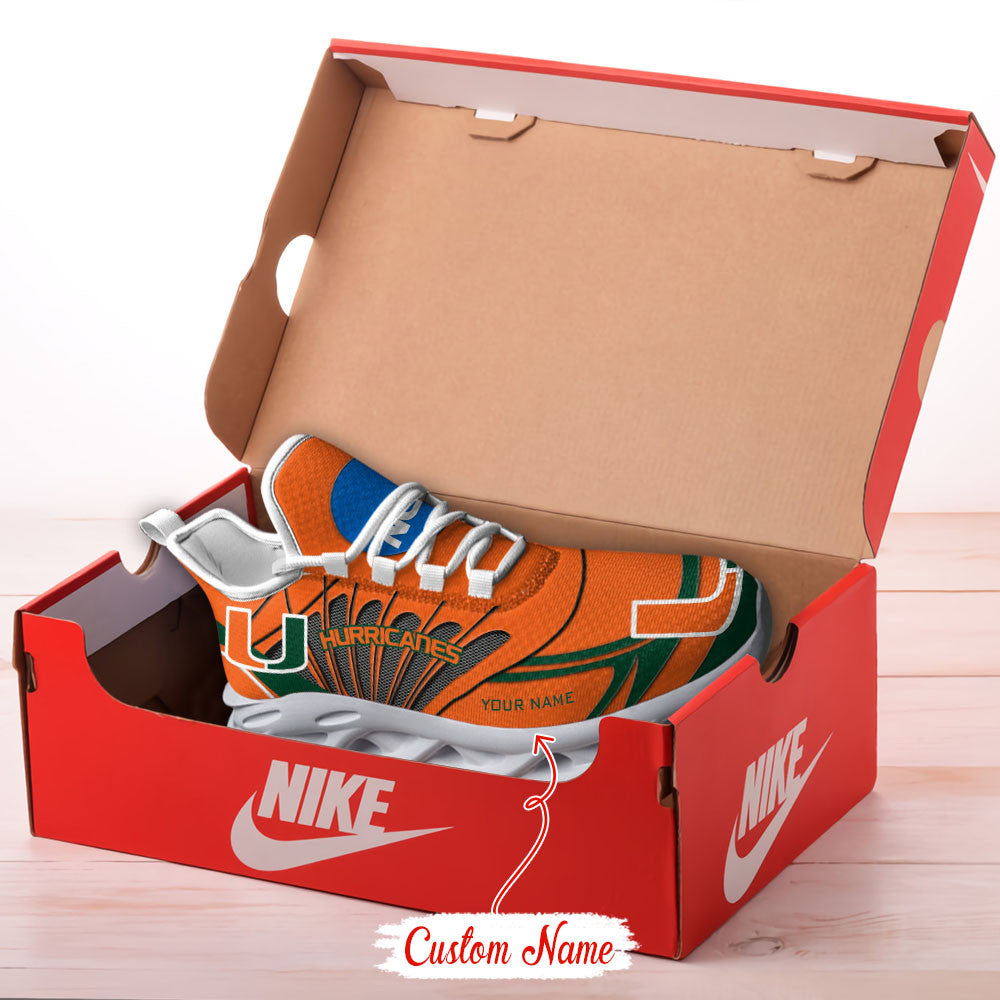 Miami Hurricanes Max Soul Shoes Sneakers For Men And Women
