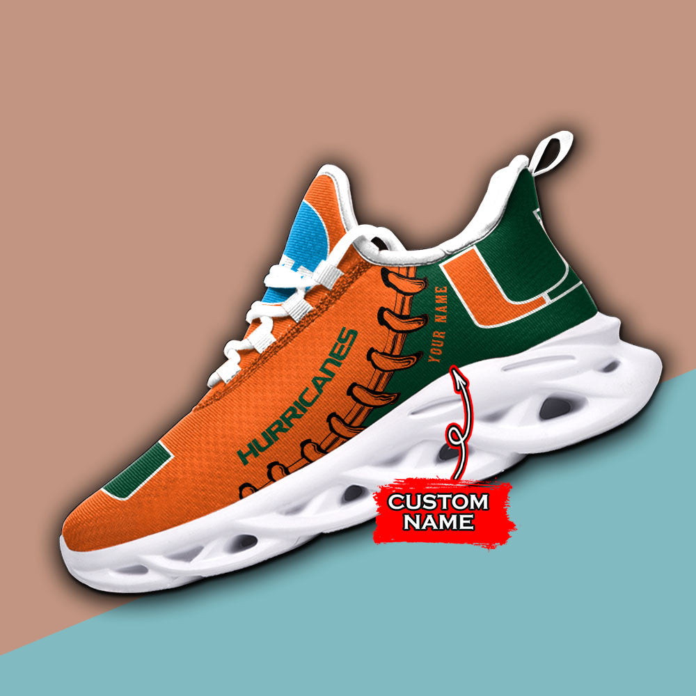 Miami Hurricanes Max Soul Shoes Sneakers For Men And Women