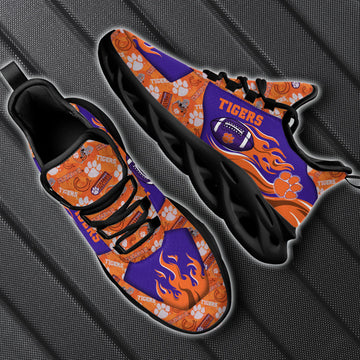 Clemson Tigers Max Soul Shoes Sneakers For Men And Women