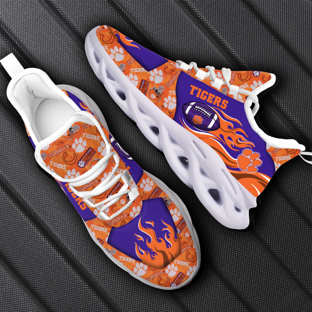 Clemson Tigers Max Soul Shoes Sneakers For Men And Women