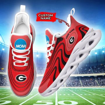 Georgia Bulldogs Max Soul Shoes Sneakers For Men And Women