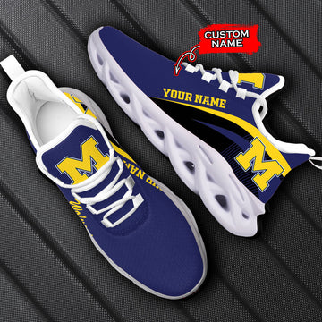 Michigan Wolverines Max Soul Shoes Sneakers For Men And Women
