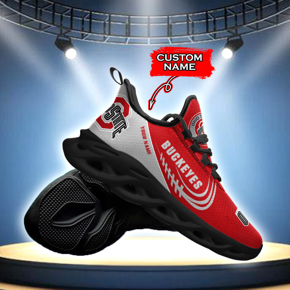 Ohio State Buckeyes Max Soul Shoes Sneakers For Men And Women