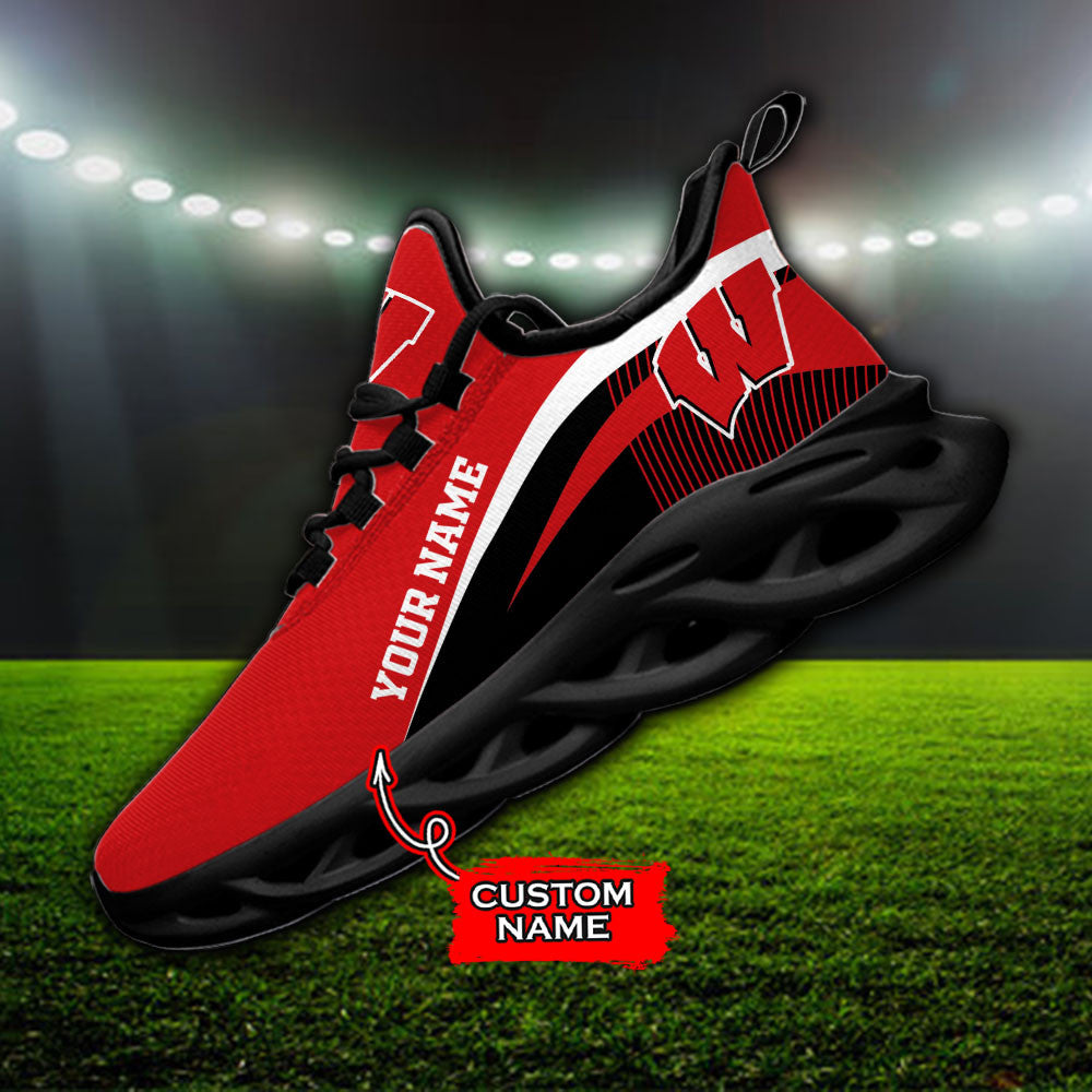 Wisconsin Badgers Max Soul Shoes Sneakers For Men And Women